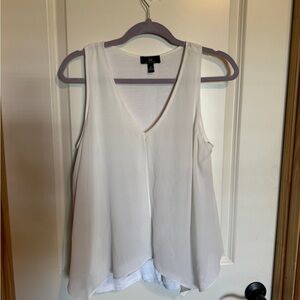 White Sleeveless Top